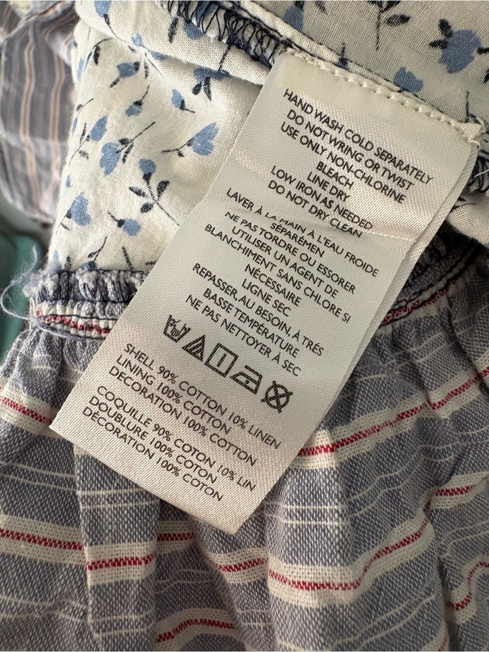 Pilcro Blue and White Patchwork Midi Dress - Picture 11 of 13